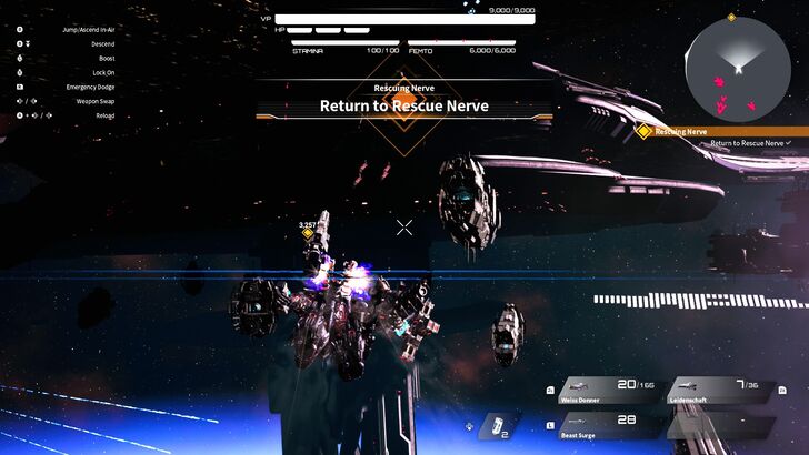 Daemon X Machina: Titanic Scion Protagonist Flying Back to Rescue Nerve