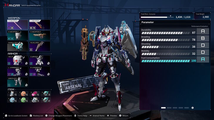 Daemon X Machina: Titanic Scion Hangar Preview