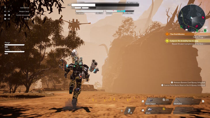 Daemon X Machina: Titanic Scion Exploring the Open World