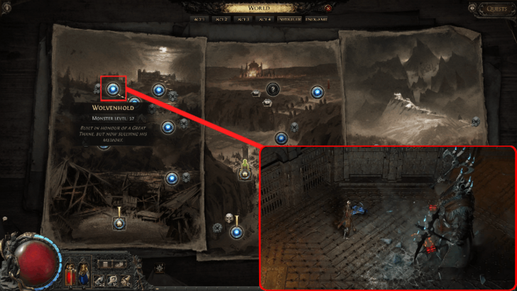 Path of Exile 2 - Oswin, the Dread Warden Location