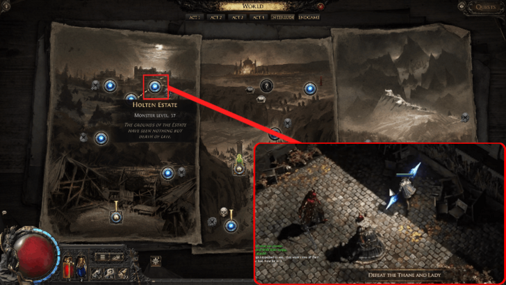 Path of Exile 2 - Thane Wulfric and Lady Elswyth Location