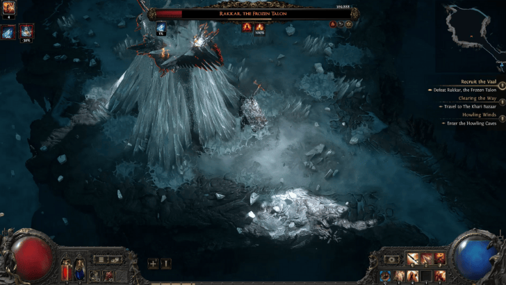 Rakkar, The Frozen Talon Boss Fight