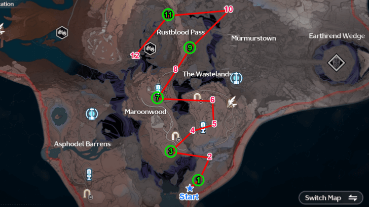 Wuthering Waves Wootter Shrine Locations