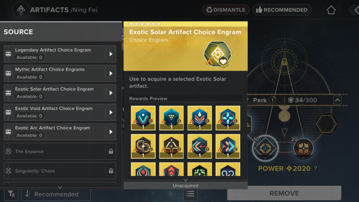 Exotic Choice Engram