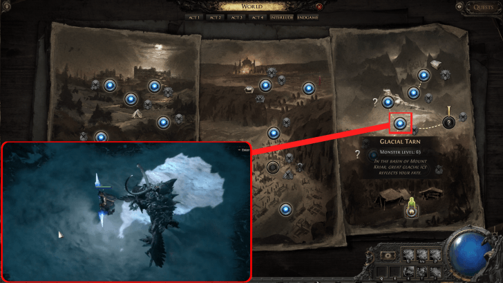 Path of Exile 2 - Rakkar, the Frozen Talon Location