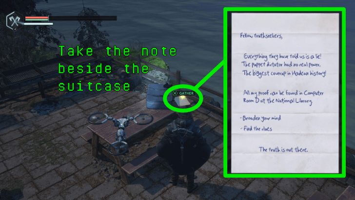 Hell is Us - Take the Note - Conspiracy beside the suitcase