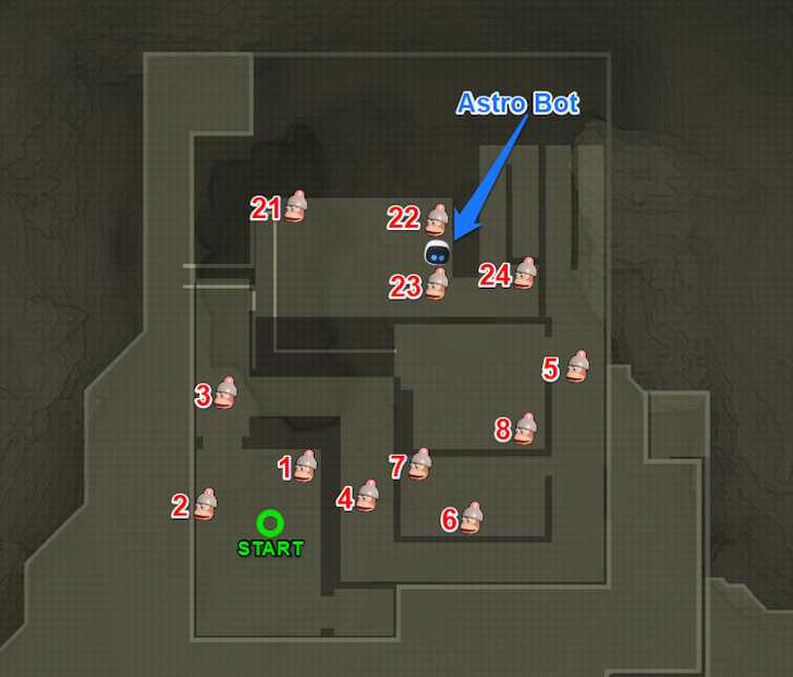 Gone With the Apes 1F Map