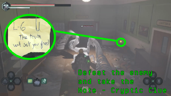 Hell is Us - Defeat the enemy and take the Note - Cryptic Note