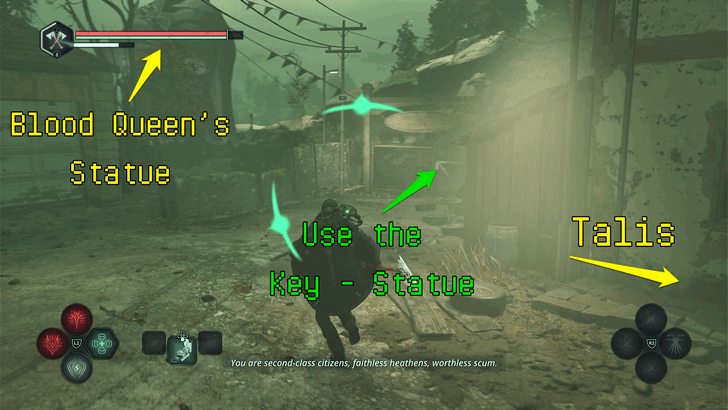 Hell is Us Use the Key Statue