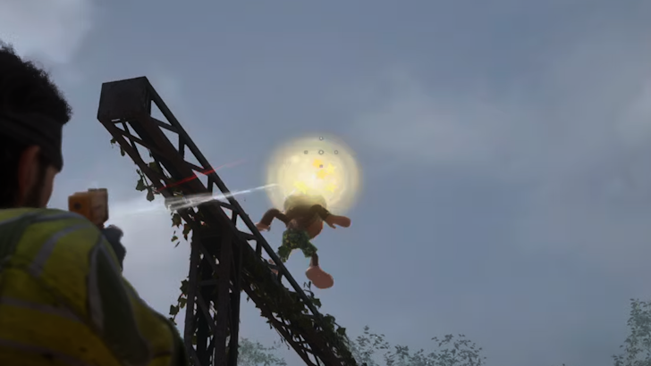 MGS Delta - Dawn of the Apes Monkey on Steel Beam.png