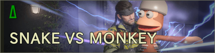 MGS Delta Snake Eater Snake vs Monkey