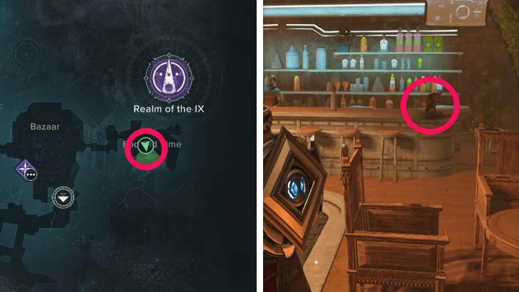 Bad Old Time Counter Cat Location