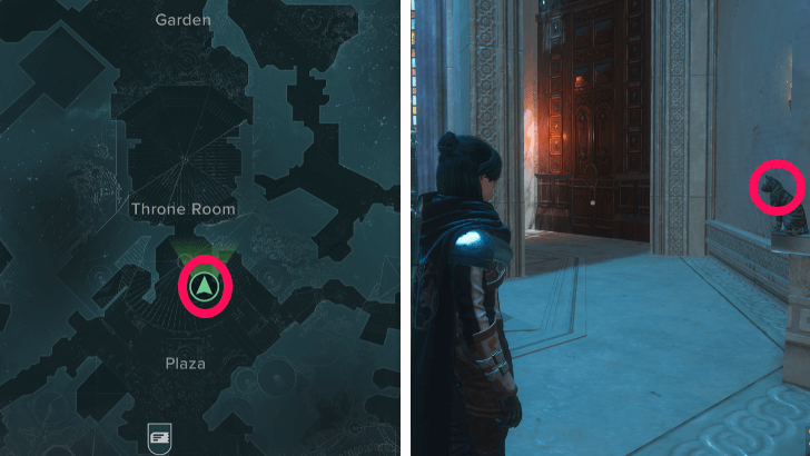 Throne Room Entrance Cat Location