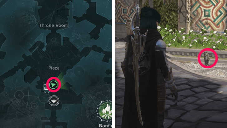 Plaza Bulletin Board Cat Location