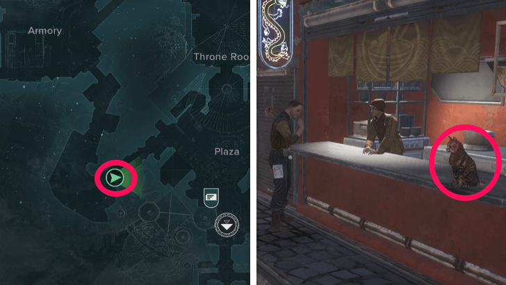 Plaza Shop Stall Cat Location