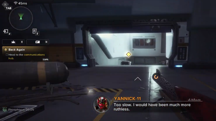 Continue Through the Doorway on the Side