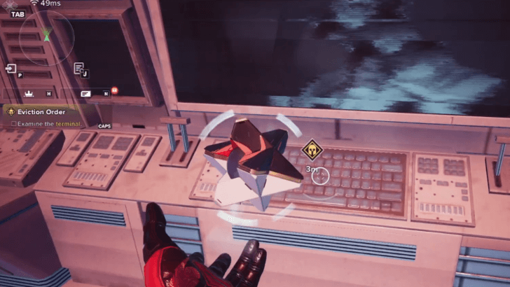 Examine the Computer Terminal at the Front of the Room