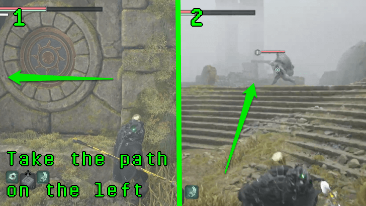 Hell is Us - Take the path with the staircases from the entrance of Temple of the Fallen