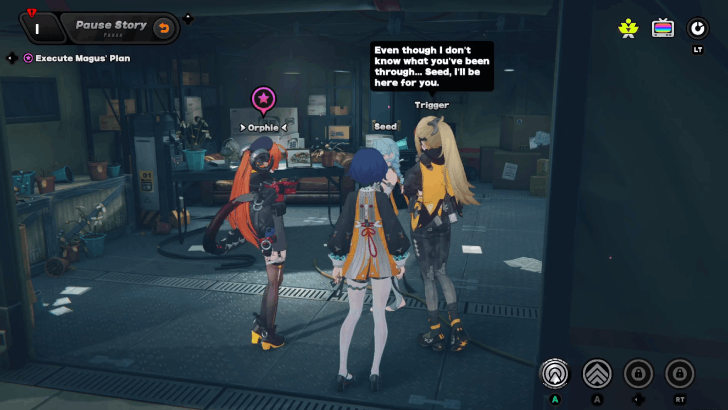 Speak with Orphie at Safe House