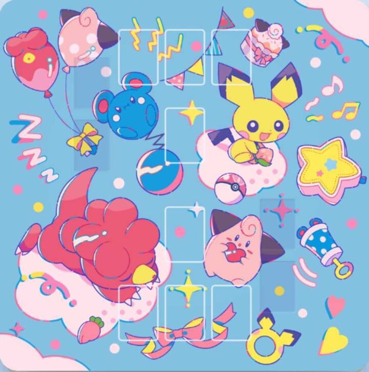 Pokemon TCG Pocket - Pichu, Cleffa, Magby, and Azurill Playmat 