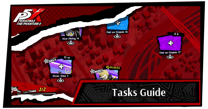 Persona 5 X Tasks Guide