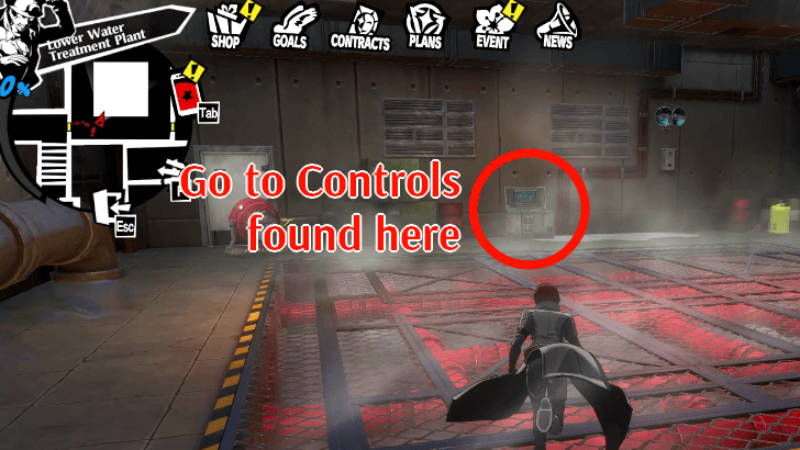 P5 Phantom X - Katayama Palace Steam Room Puzzle - Control