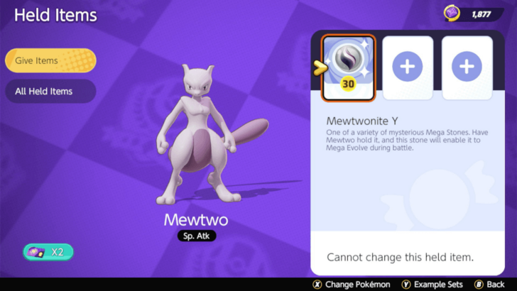 Mewtwo Y Equipped with Mewtwonite Y