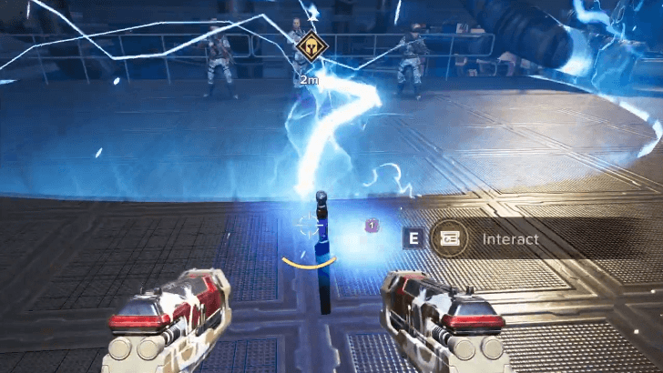 Interact with the Arc Sword