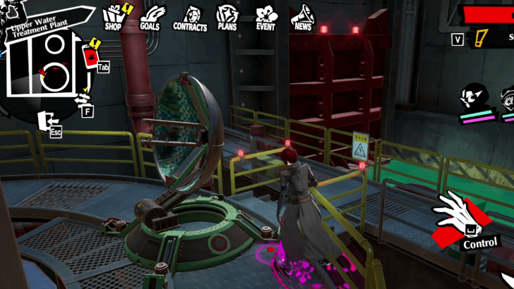 P5 Phantom X - Katayama Palace Second Upper Steam Room Puzzle - Activate Absorber