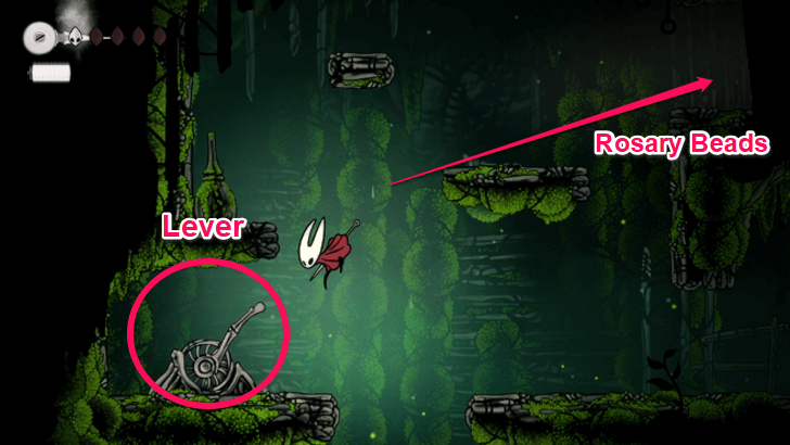 Activate Lever and Get Rosary Beads