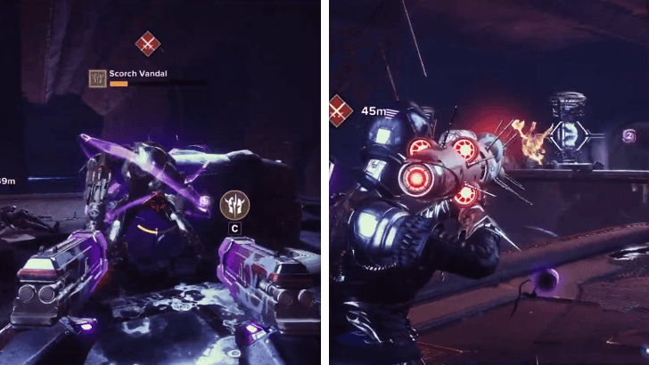 Use the Scorch Vandal Weapon to Destroy the Power Source