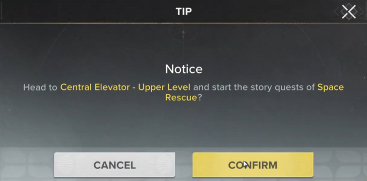 Space Rescue Story Mode Start Notice