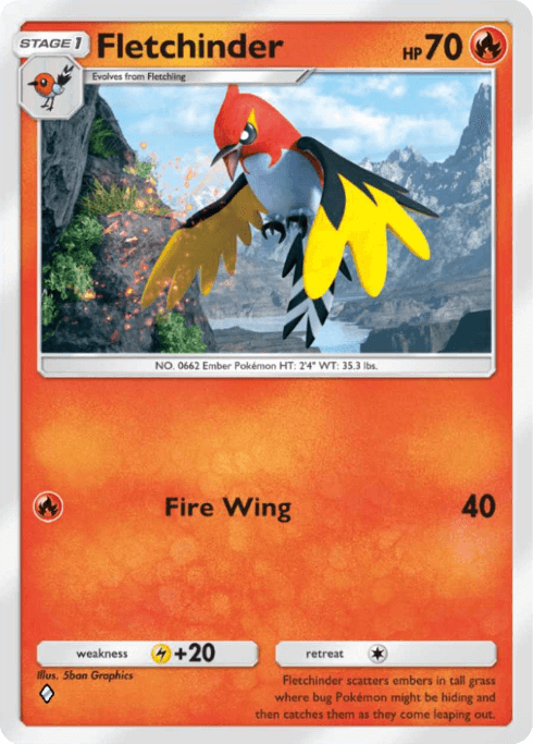 Pokemon TCG Pocket - A4a 011 Fletchinder