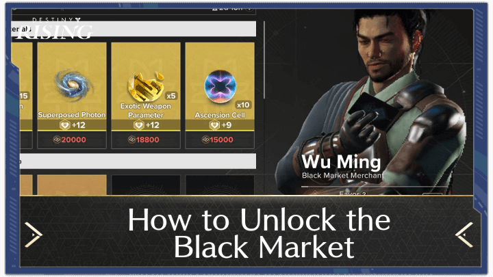 Destiny Rising - How to Unlock Black Market