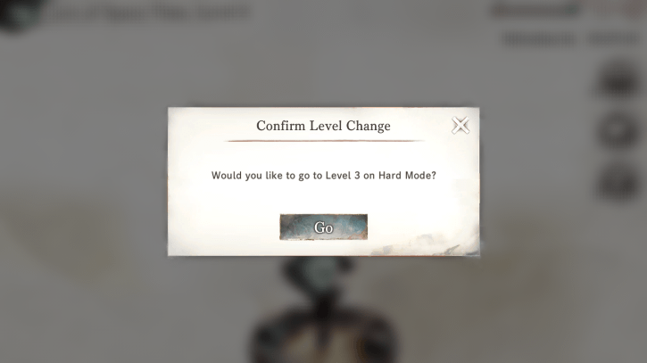 Confirm Hard Mode