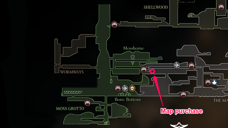 Moss Grotto Map