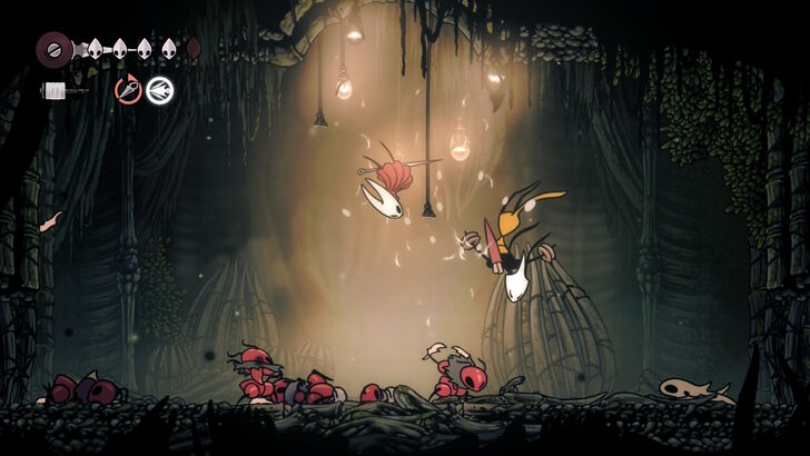 Silksong Hornet and Shakra Working Together