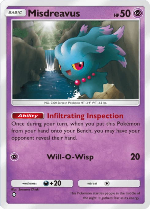 Pokemon TCG Pocket - A4a 032 Misdreavus