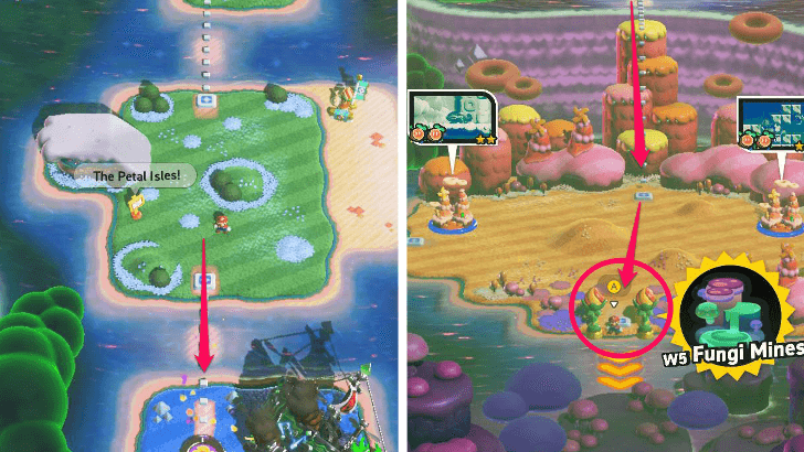 Mario Wonder - How to Go to World 5 Fungi Mines