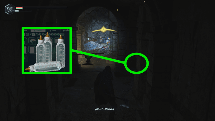 Hell is Us - Take the Empty Baby Bottles near Judith Karry