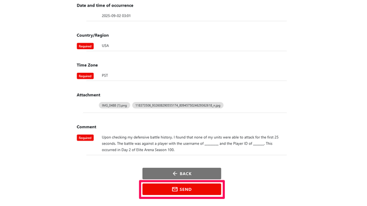 How To Report a Cheater Step 5 - Gundam UCE