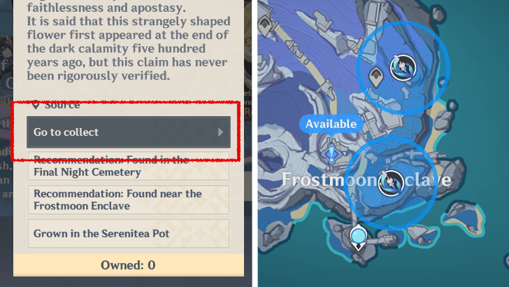 Frostlamp Flower Locations Tracker