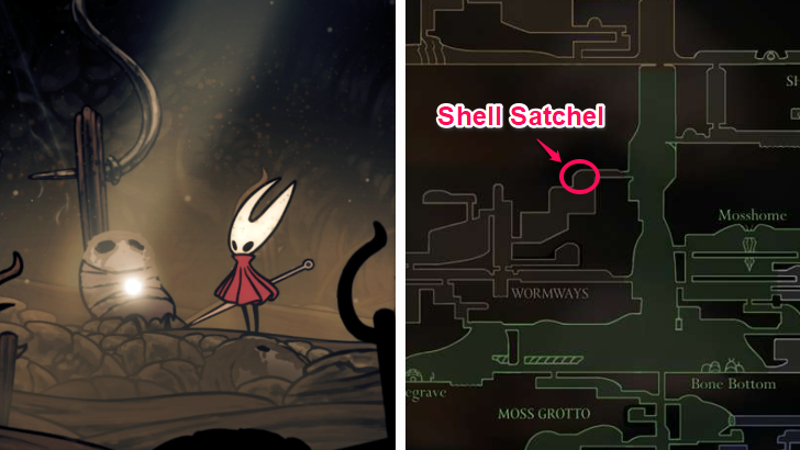 Shell Satchel Map Location