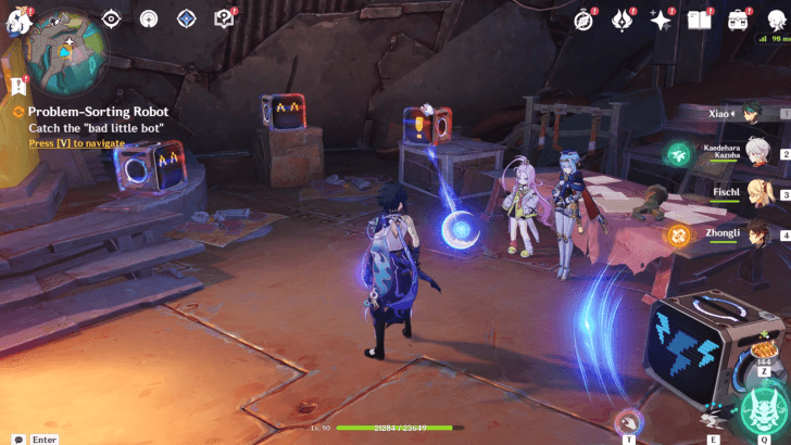 Genshin Impact - Problem-Sorting Robot - Catch the bad little bot