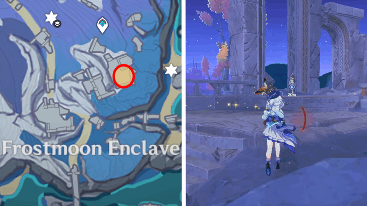 Genshin Impact - Go to the Frostmoon Enclave