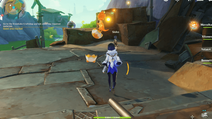 Genshin - The Stress of Changing Careers Quest Guide - Go to The Krumcake Craftshop and Ask About the Materials