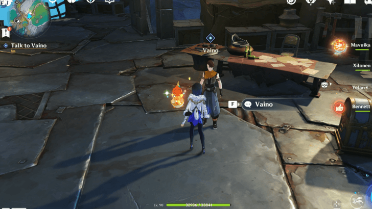 Genshin - The Stress of Changing Careers Quest Guide - Talk to Vaino After Completing The Challenges