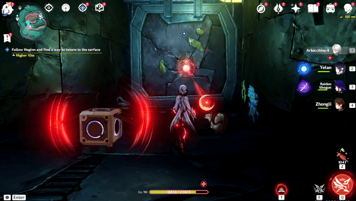 Genshin Impact - The Tale-Telling Heart - Return to the surface - Empowered state to break walls