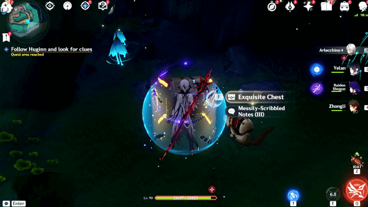 Genshin Impact - The Tale-Telling Heart - Follow Huginn