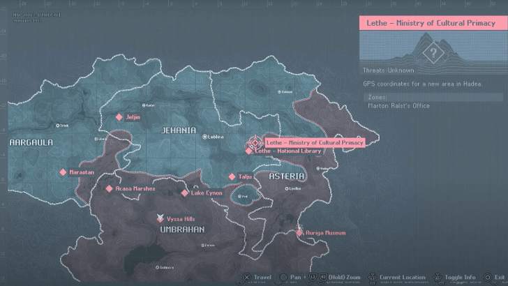 Hell is Us - Lethe - Ministry of Cultural Primacy World Map
